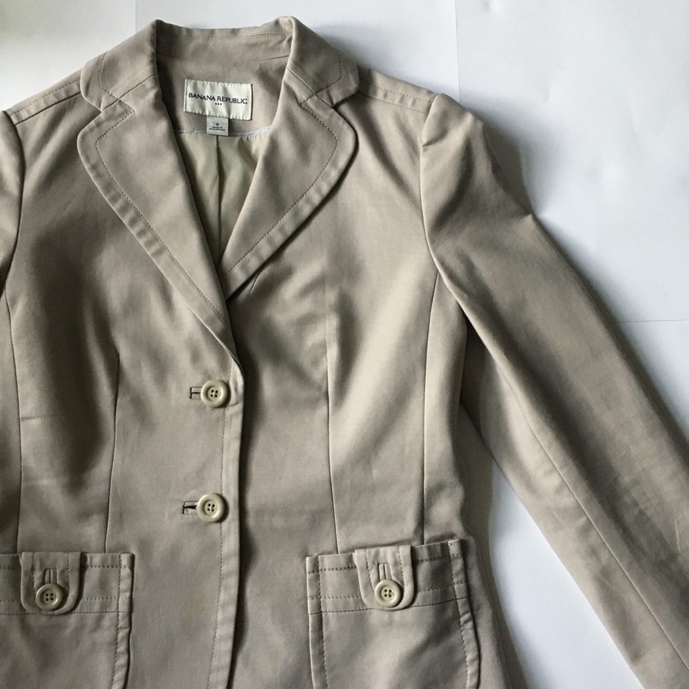 Banana Republic Khaki Blazer - Size 0